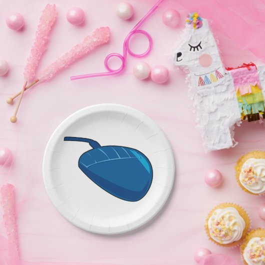 Blue Computer Mouse Pappteller (Party)