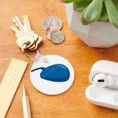 Blue Computer Mouse Schlüsselanhänger