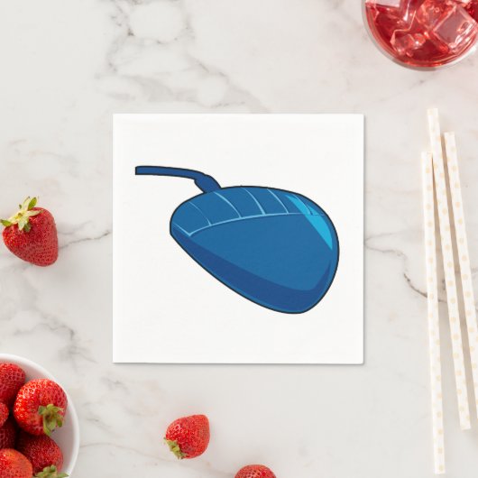 Blue Computer Mouse Technology Paper Napkins Serviette (Beispiel)