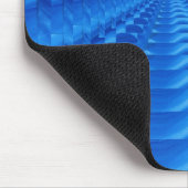 Blue Concentric Square Mousepad (Ecke)