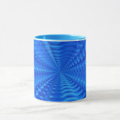 Blue Concentric Squares Tasse (Zentrum)