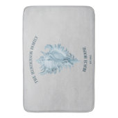 Blue Conch Muschel Badematte (Vorderseite Vertikal)