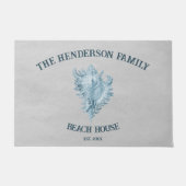 Blue Conch Muschel Fußmatte (Vorderseite)