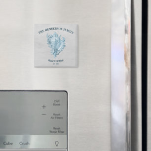 Blue Conch Muschel Magnet