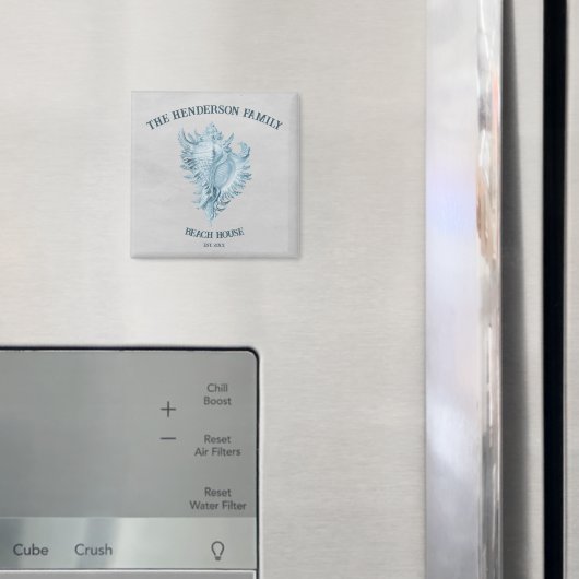 Blue Conch Muschel Magnet (In Situ (Kühlschrank))