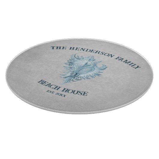 Blue Conch Muschel Schneidebrett (Ecke)
