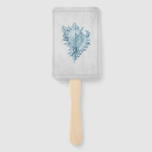 Blue Conch Muschel Wedding Hand Fans Fächer (Rückseite)