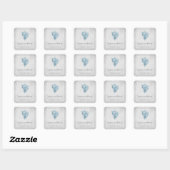 Blue Conch Muschel Wedding Stickers (Blatt)