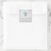 Blue Conch Muschel Wedding Stickers (Tasche)