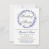 Blue Confetti - 3X5 Coupels Polterabend laden ein Einladung (Vorderseite)