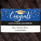 Blue Confetti Abschluss Banner