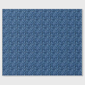 Blue Confetti Abstrakt Geschenkpapier (Flach)