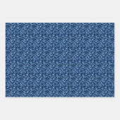 Blue Confetti Abstrakt Geschenkpapier Set (Vorderseite 2)