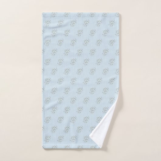 Blue Confetti Dots Handtuch (Handtuch)