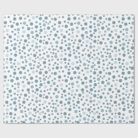 Blue Confetti Geschenkpapier (Flach)