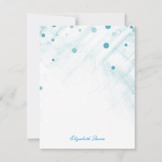 Blue Confetti Glitzer Dots Invasionstationery Einladung (Vorderseite)
