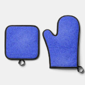 Blue Confetti Oven Mitt and Pot Holder Set (Vorderseite)