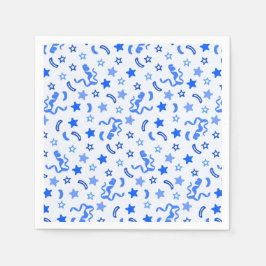 Blue Confetti Serviette