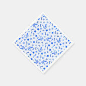 Blue Confetti Serviette (Ecke)