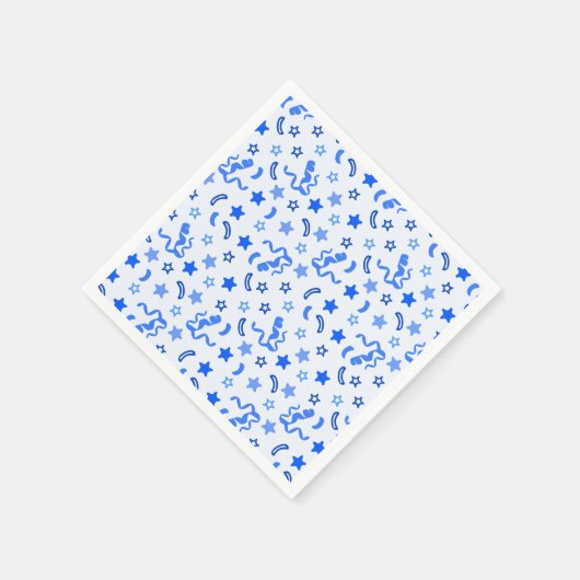 Blue Confetti Serviette (Ecke)