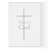 Blue Confirmation Danke Personalisiertes Foto (Innen (Links))