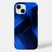 Blue Contemporary Abstrakt Case-Mate iPhone Hülle (Rückseite)