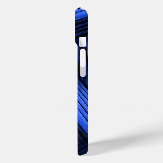 Blue Contemporary Abstrakt Case-Mate iPhone Hülle (Rückseite / Links)