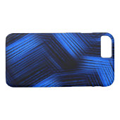 Blue Contemporary Abstrakt Case-Mate iPhone Hülle (Rückseite (Horizontal))