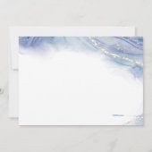 Blue Contemporary Bar Mitzvah Einladung (Rückseite)