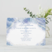 Blue Contemporary Religious  Einladung (Stehend Vorderseite)