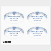 Blue Contemporary Stickers (Blatt)