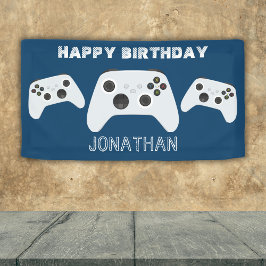 BLUE CONTROLLER GAMER LEVOR FAVOR BAG BANNER