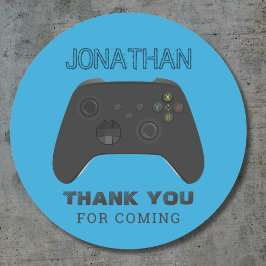 BLUE CONTROLLER GAMER LEVOR FAVOR BAG RUNDER AUFKLEBER