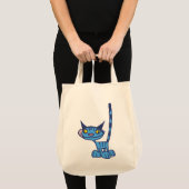 Blue cool Cat Bag Tragetasche (Vorderseite (Produkt))