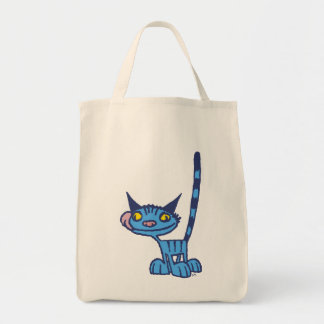 Blue cool Cat Bag Tragetasche