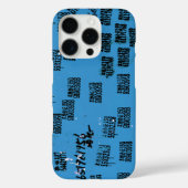Blue Cool Unique Asia Urban Case-Mate iPhone Hülle (Rückseite)
