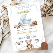 Blue Coquette Baby Carriage Arabian Baby Dusche
