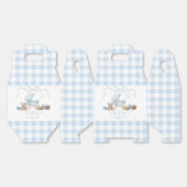 Blue Coquette Baby Carriage Boy Baby Shower Geschenkschachtel (Ungeklappt)