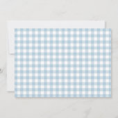 Blue Coquette Bow Baby Dusche Kinderherstellung Tr Mitteilungskarte (Rückseite)