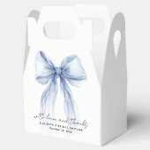 Blue Coquette Bow Brautparty Vielen Dank Geschenkschachtel (Geöffnet)