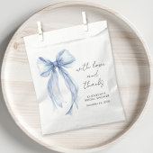 Blue Coquette Bow Brautparty Vielen Dank Geschenktütchen