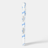 Blue Coquette Bow Custom Name Case-Mate iPhone Hülle (Rückseite / Rechts)