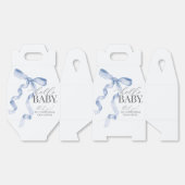 Blue Coquette Bow Girl Baby Duschgeschenk Geschenkschachtel (Ungeklappt)