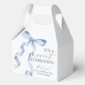 Blue Coquette Bow Girl Geburtstagsgeschenk Geschenkschachtel (Rückseite)