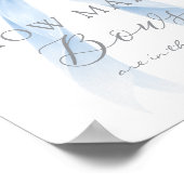 Blue Coquette Bow How many Bows Game Poster (Ecke)