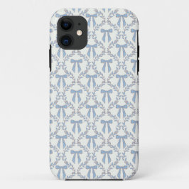 Blue Coquette Bows, Trellis, Preppy Case-Mate iPhone Hülle