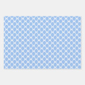 Blue Coquette Bows, Trellis, Preppy Geschenkpapier Set (Vorderseite)