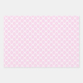 Blue Coquette Bows, Trellis, Preppy Geschenkpapier Set (Vorderseite 3)