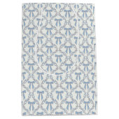 Blue Coquette Bows, Trellis, Preppy Mittlere Geschenktüte (Vorderseite)