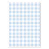 Blue Coquette Carriage Baby Shower Table Number Tischnummer (Rückseite)